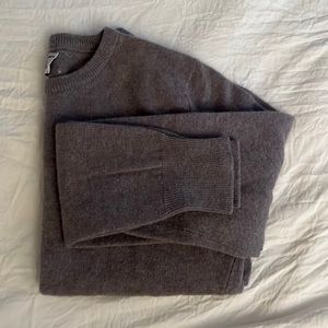 Grey Cropped Sweater